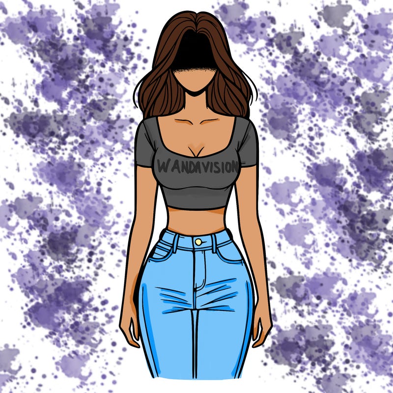 woman with jeans and top