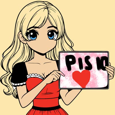 realistic pretty girl holding blank sign