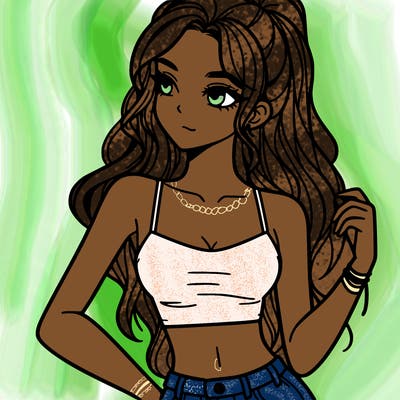 girl in crop top