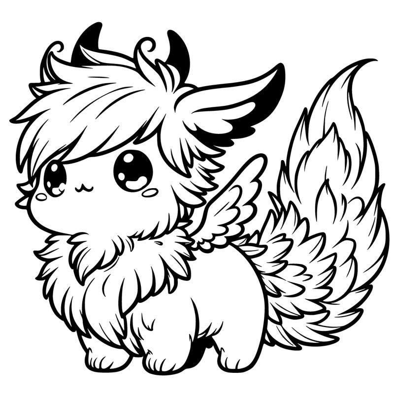 cute furry magical mythical fluffy creature