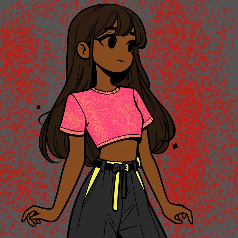 girl in a cute crop top