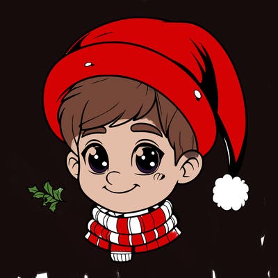 realistic christmas boy