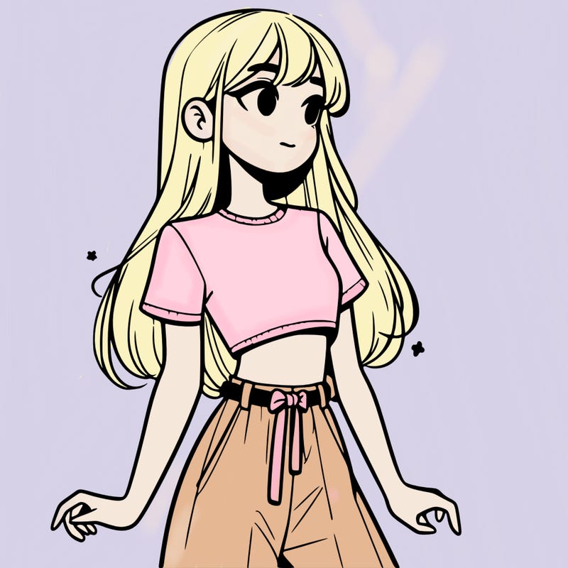 girl in a cute crop top