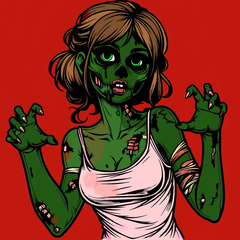 realistic zombie girl