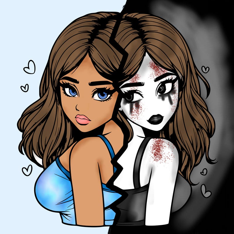 realistic girl split