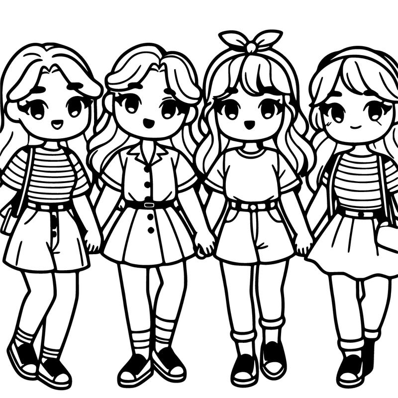 4 friends that are girls