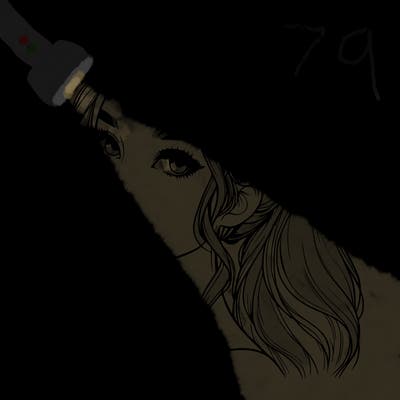 realistic girl with a ponytail on her hair and lips