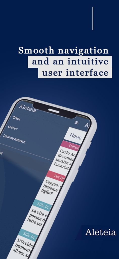 Aleteia - Aleteia app interface with smooth navigation and intuitive design