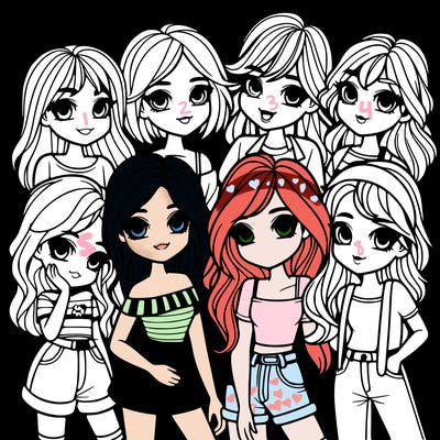 group of girls