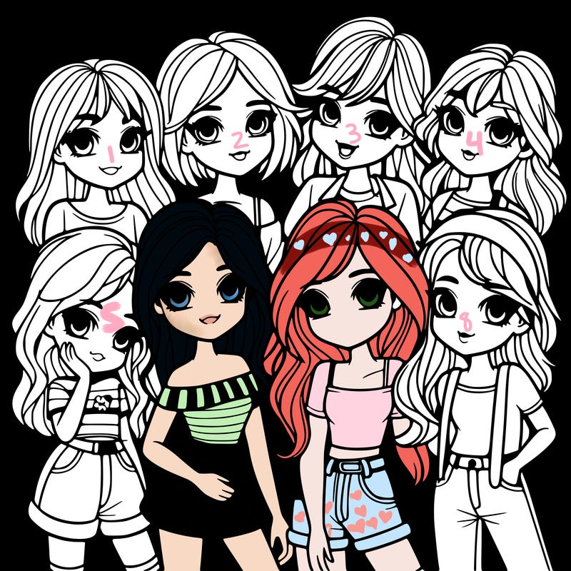 group of girls