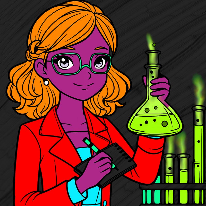 a female scientist