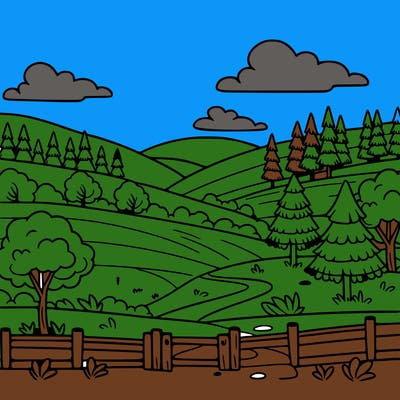green landscape