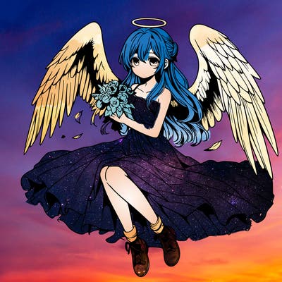 manga angel realistic