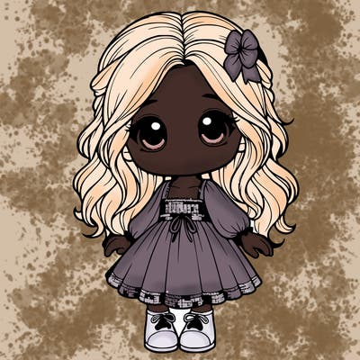 realistic little girl person