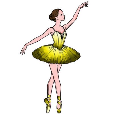 realistic ballerina