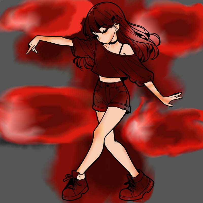 realistic girl danceing