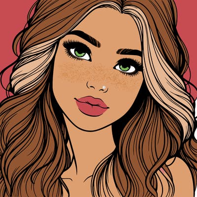 beautiful realistic girl