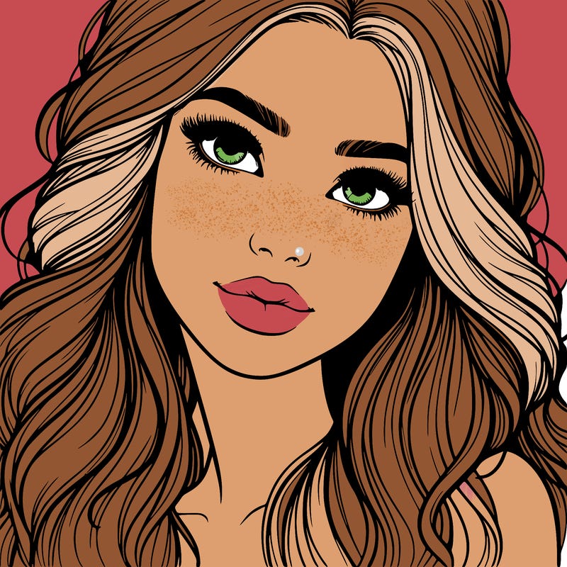 beautiful realistic girl