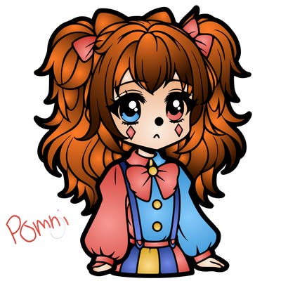 girl clown anime