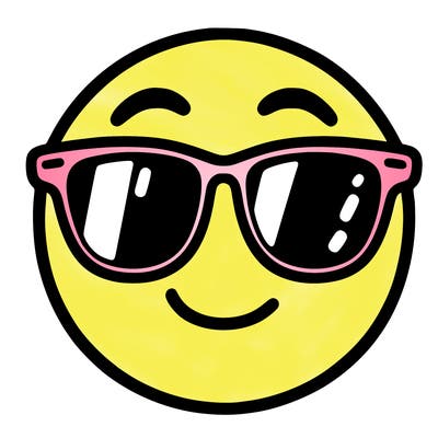 emoji with sunglasses