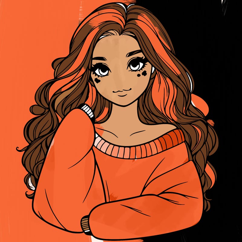 a beautiful girl in a big sweatshirt