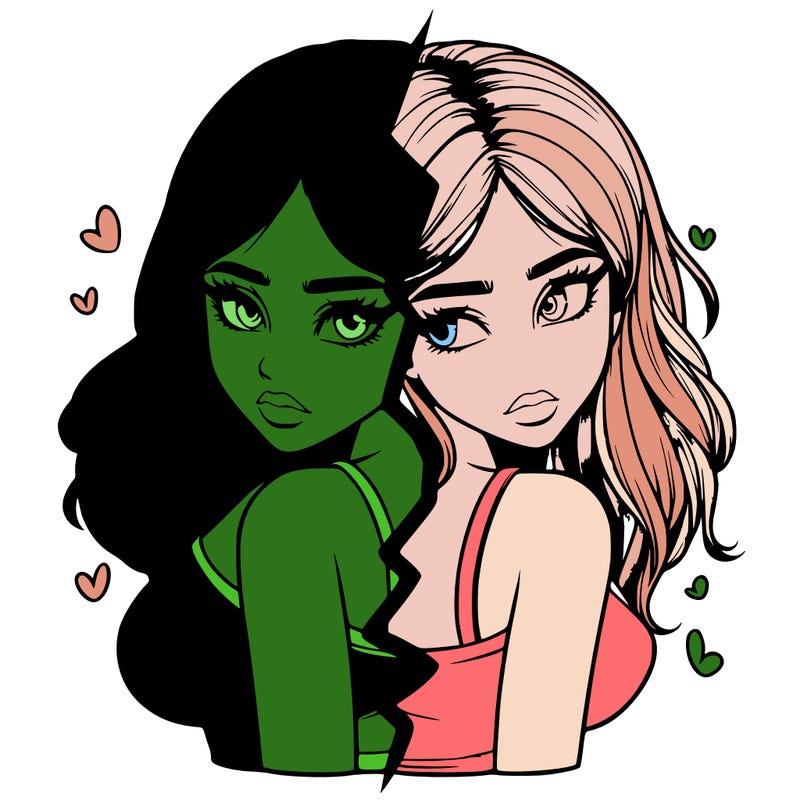 realistic girl split