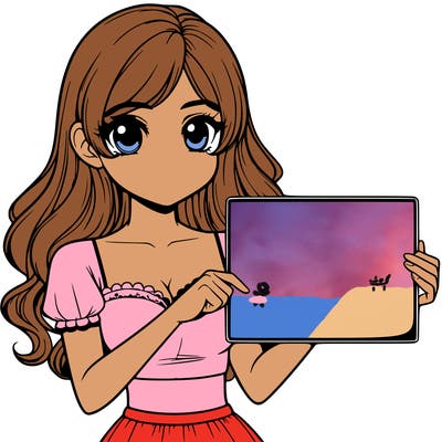 realistic pretty girl holding blank sign