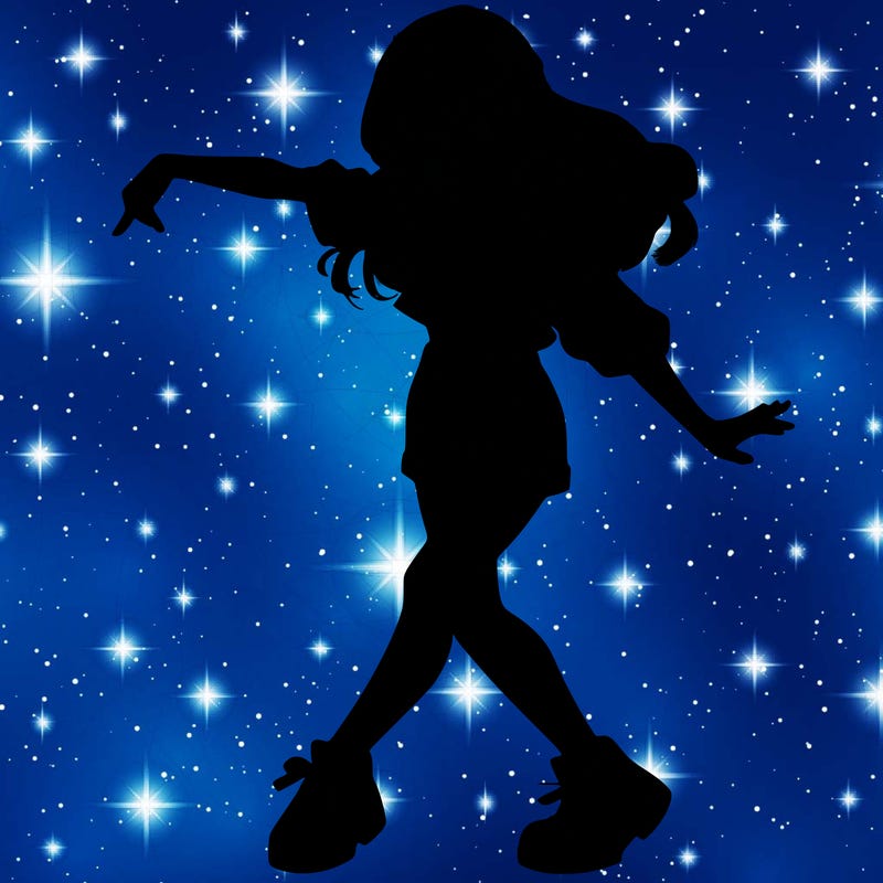 realistic girl danceing