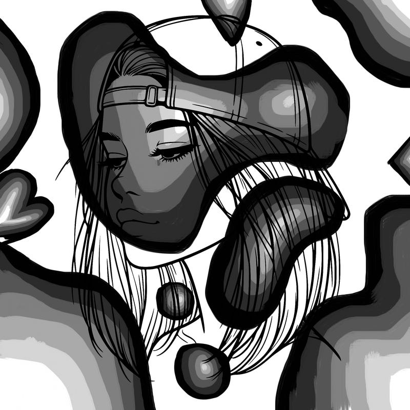 realistic  girl with a backwards hat