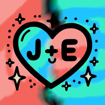 j + e heart