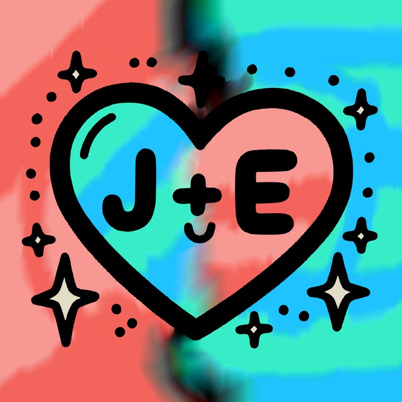 j + e heart