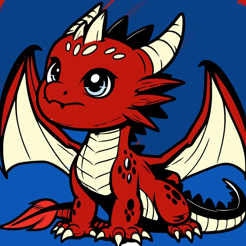 fierce baby night dragon