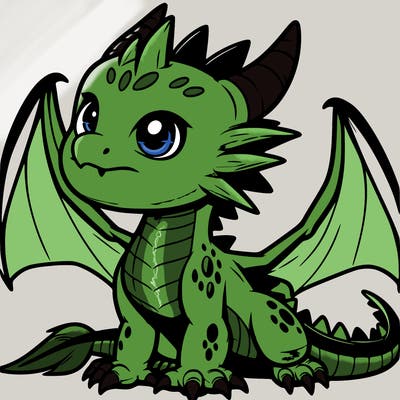 fierce baby night dragon