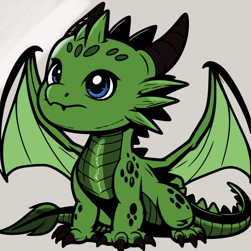fierce baby night dragon