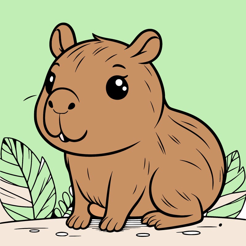 cute capybara