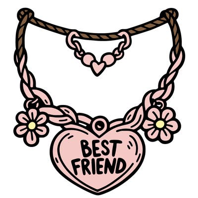 best friend necklace