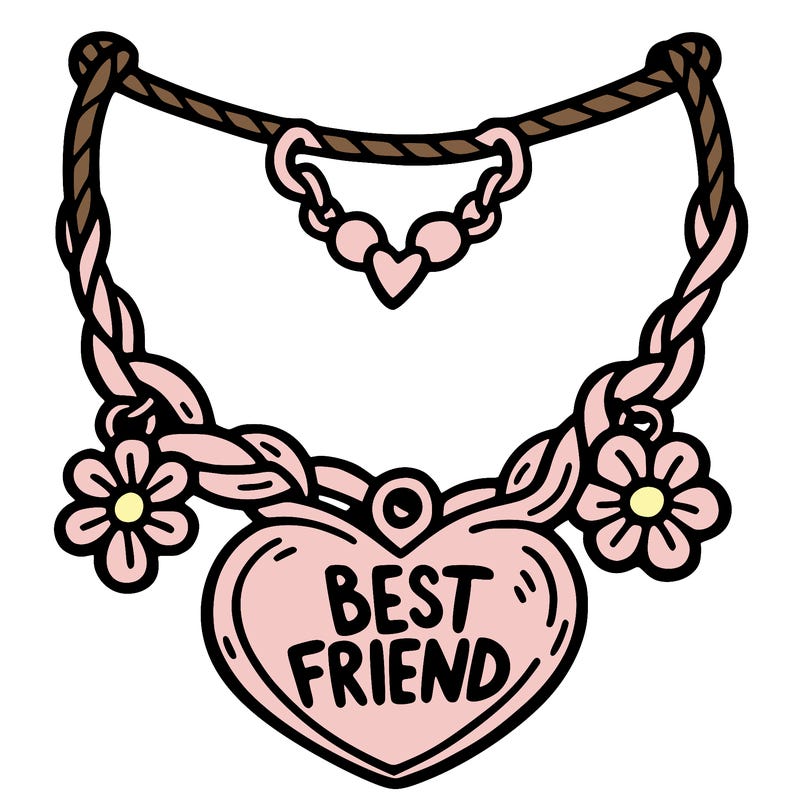 best friend necklace