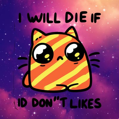a cat that will die if we don’t get 10 likes