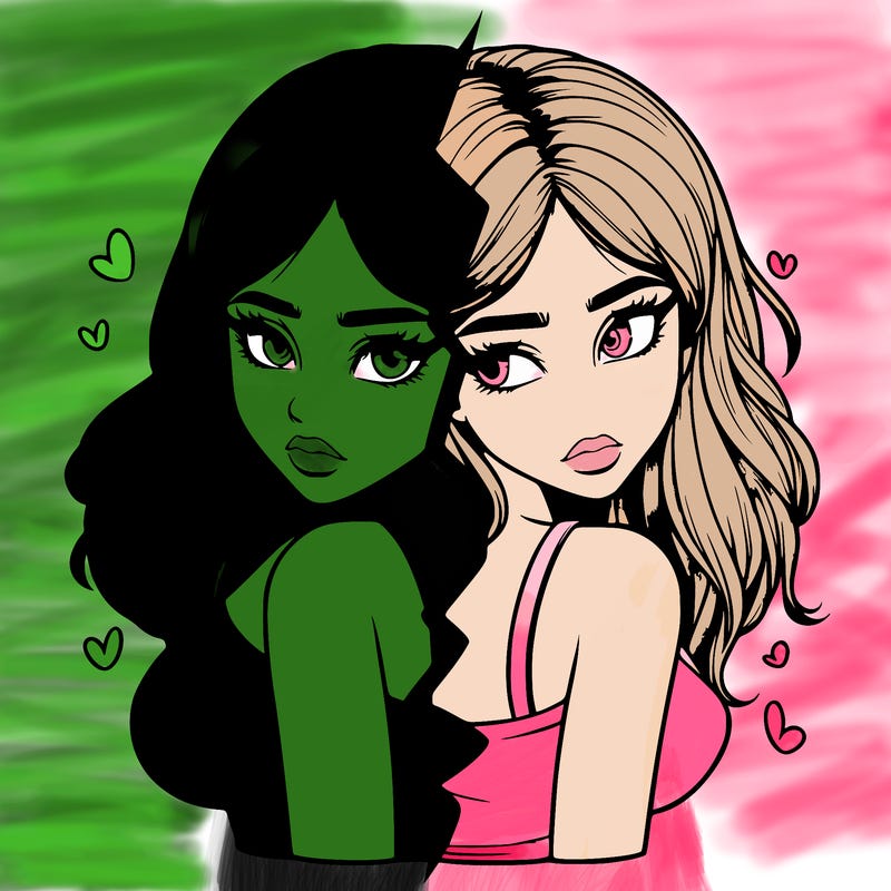 realistic girl split