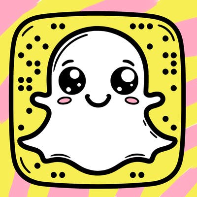 the real snapchat logo