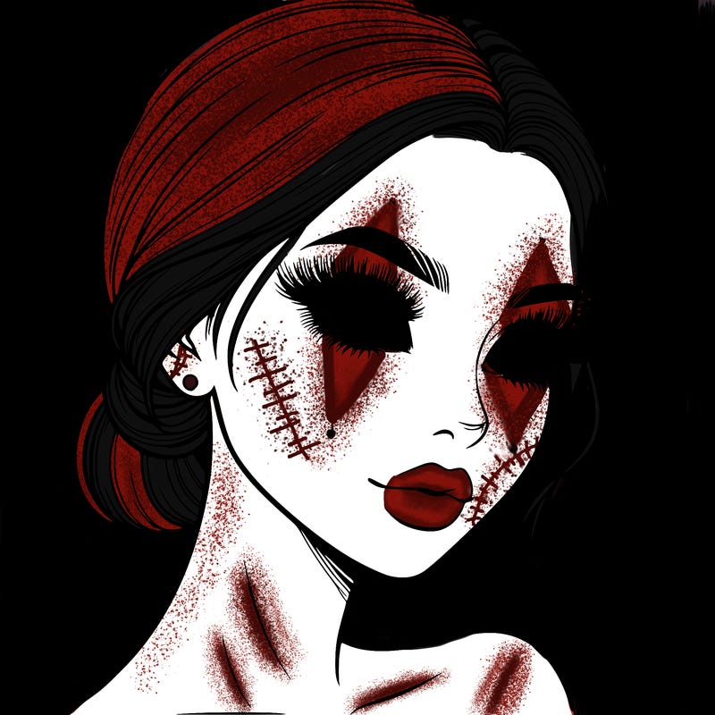 realistic girl with lashes