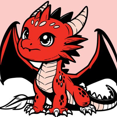 fierce baby night dragon