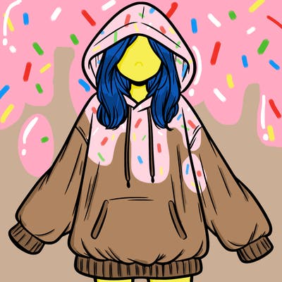 girl in oversized hoodie