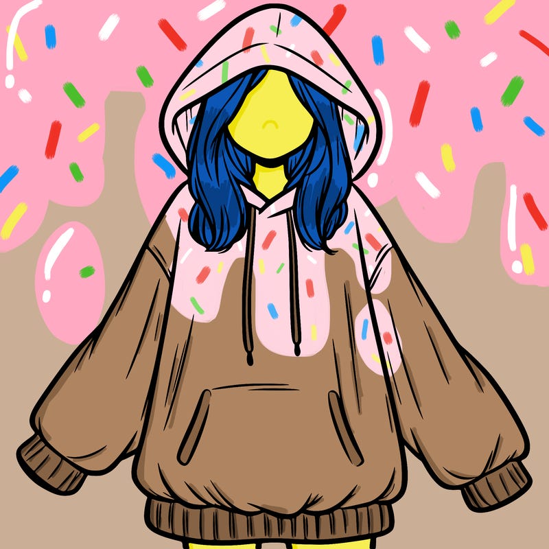 girl in oversized hoodie