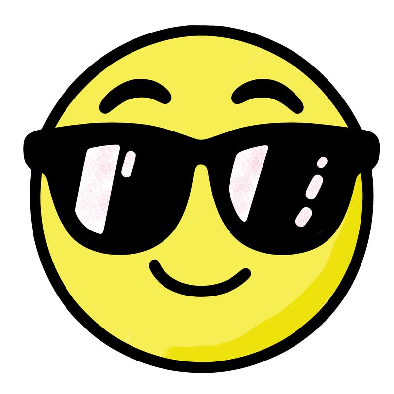 emoji with sunglasses
