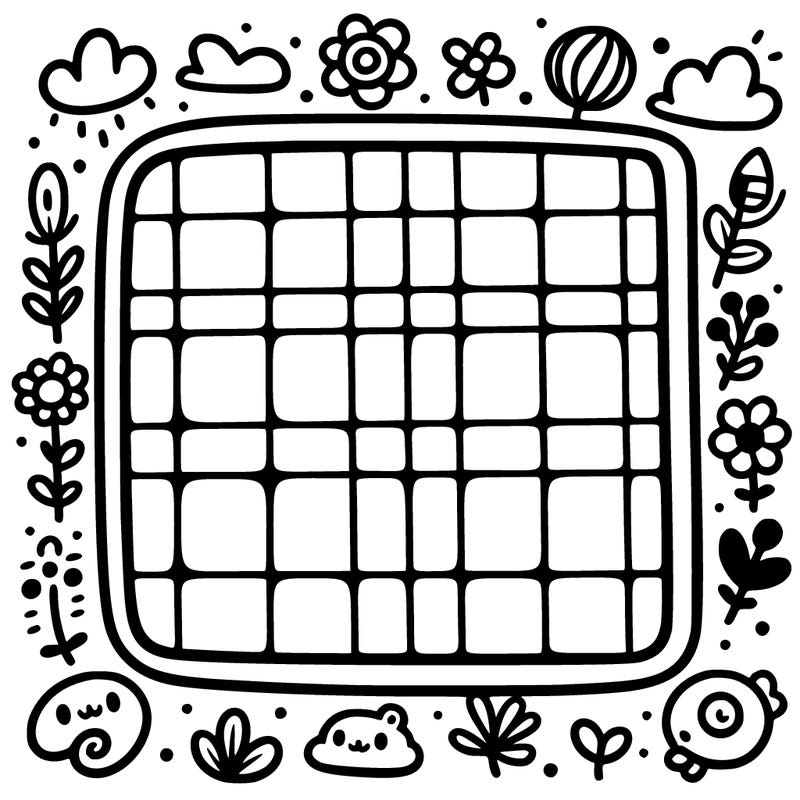 a blank 12x12 grid
