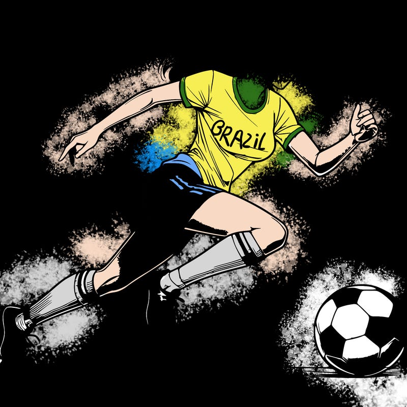 realistic woman playing soccer