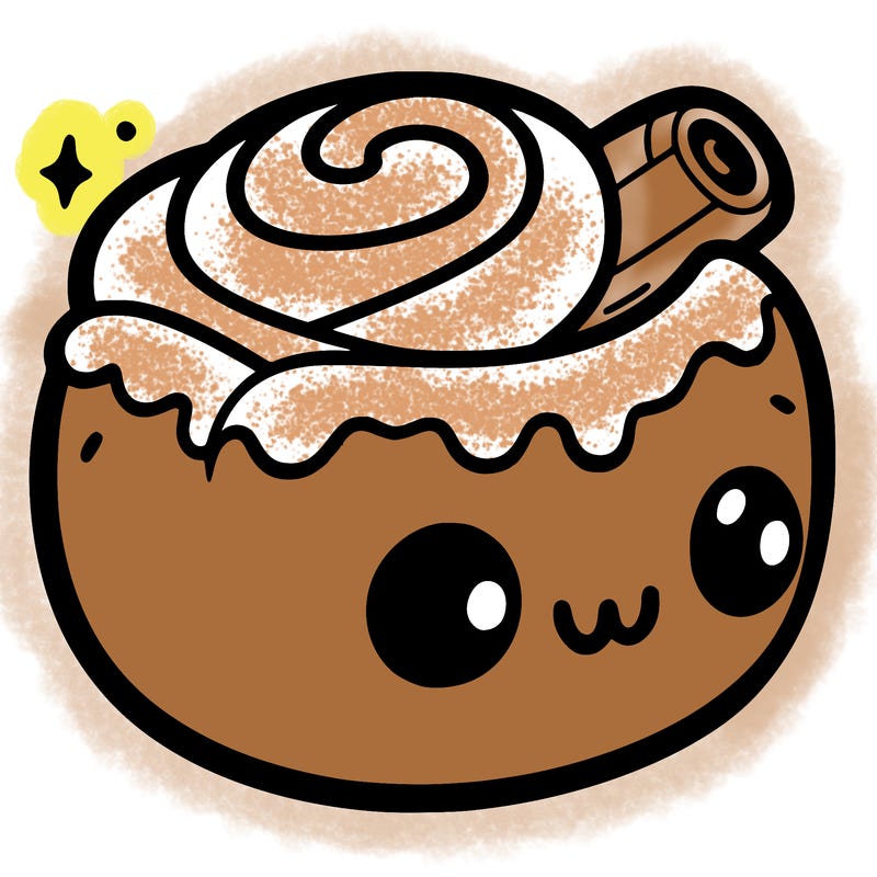cinnamon roll from hello kitty and friends