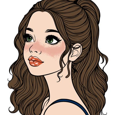 beautiful realistic girl