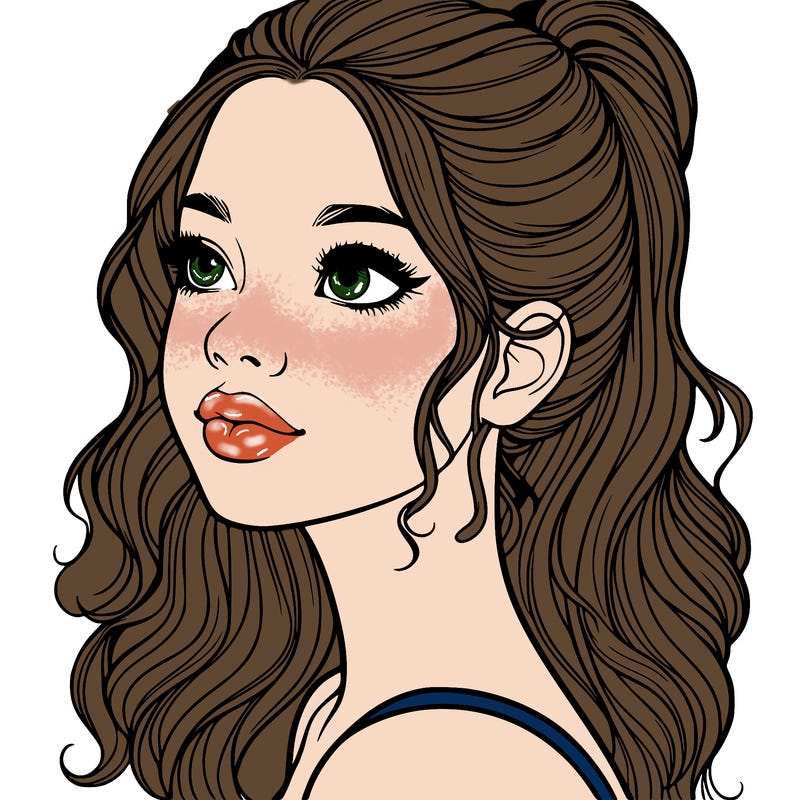 beautiful realistic girl